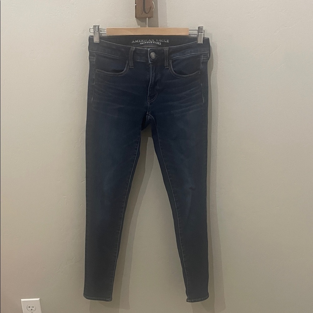 American Eagle Outfitters Women's Deep Indigo Skinny Jeans